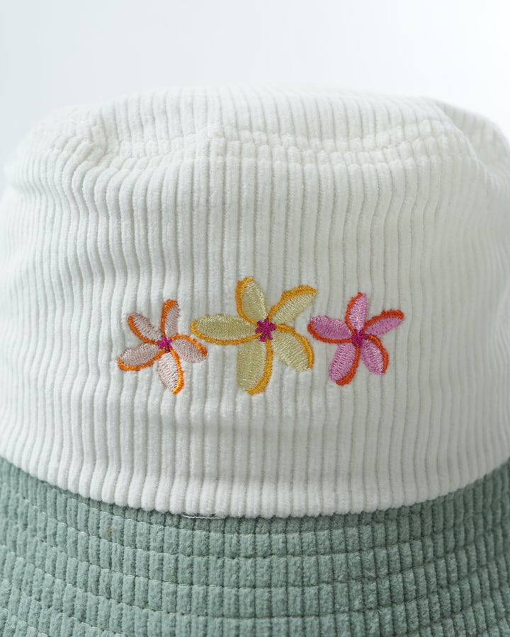 FLOWER BLOOM LID BUCKET HAT