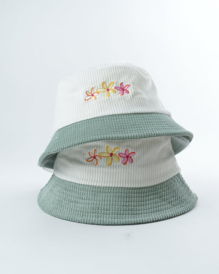 FLOWER BLOOM LID BUCKET HAT