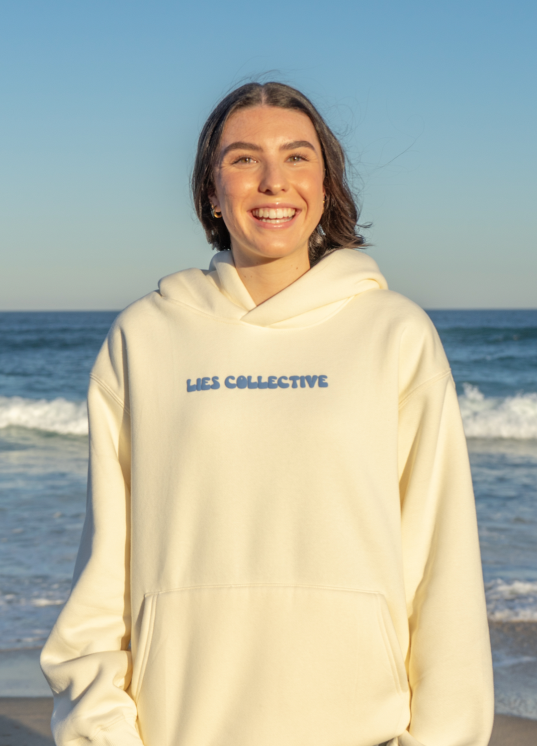 ISLAND BLOOM HOODIE BLUE - Lies Collective