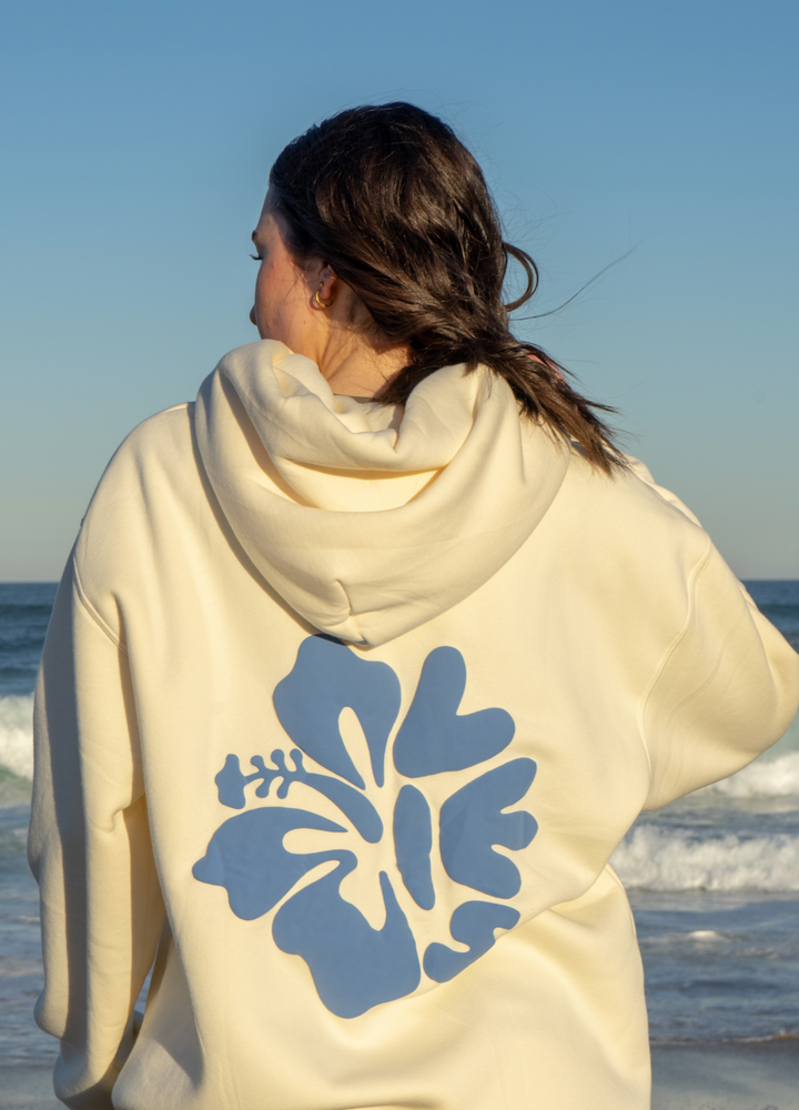 ISLAND BLOOM HOODIE BLUE - Lies Collective