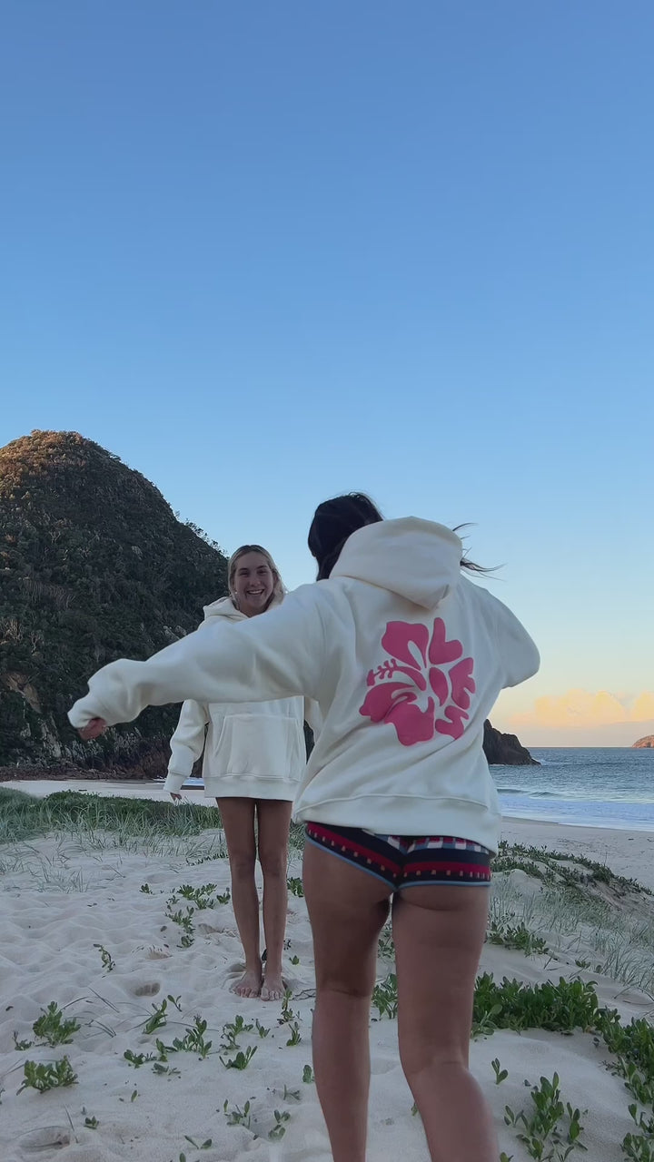 ISLAND BLOOM HOODIE BLUE